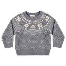 Load image into Gallery viewer, RYLEE &amp; CRU FAIR ISLE SWEATER SLATE
