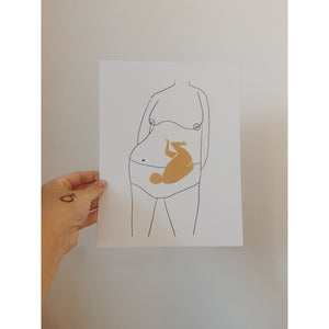 SELF PORTRAIT WITH BABY PRINT