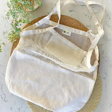 Load image into Gallery viewer, ORGANIC HALF MESH MARKET TOTE
