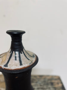 HANDTHROWN POTTERY VESSEL with LID