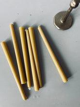 Load image into Gallery viewer, HANDMADE 100% BEESWAX TAPER CANDLES || SET OF 2

