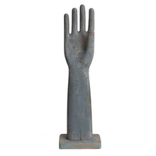 Load image into Gallery viewer, FOUND WOOD GLOVE MOLD || DISTRESSED BLUE
