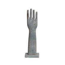 Load image into Gallery viewer, FOUND WOOD GLOVE MOLD || DISTRESSED BLUE
