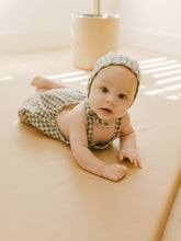 Load image into Gallery viewer, SALE - QUINCY MAE BABY BONNET | SEA GREEN GINGHAM
